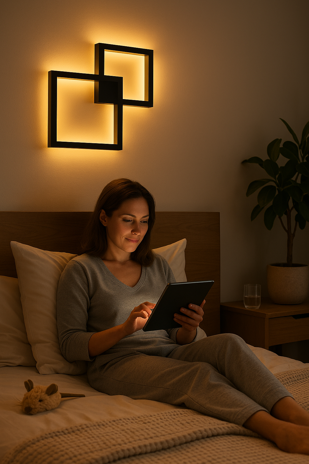 K & S | LED Wandleuchte – Moderne geometrische Wandlampe für Wohnzimmer, Flur & Schlafzimmer