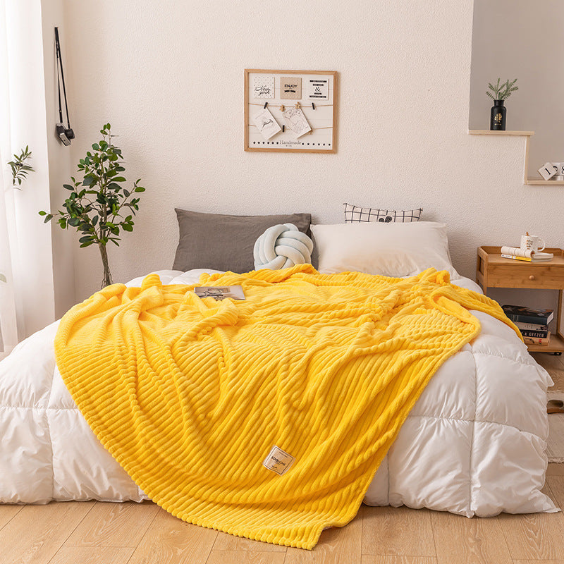 K & S | Kuschelige Einlagige Milchfleece-Decke - Weiche & Warme Wohndecke für Sofa & Schlafzimmer