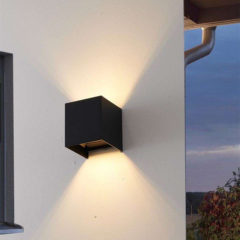 K & S | LED Außenwandleuchte – Moderne wasserdichte Wandleuchte aus Aluminium für Garten & Terrasse