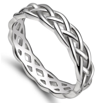 K & S | Unisex Ring 925 Silber 4mm – Schlichter & Zeitloser Schmuck für Damen & Herren