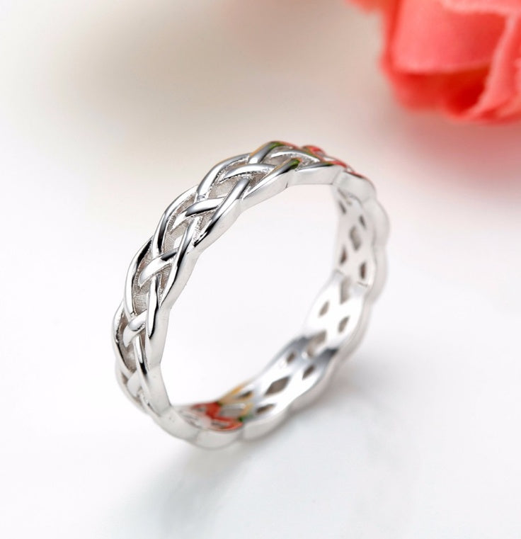 K & S | Unisex Ring 925 Silber 4mm – Schlichter & Zeitloser Schmuck für Damen & Herren