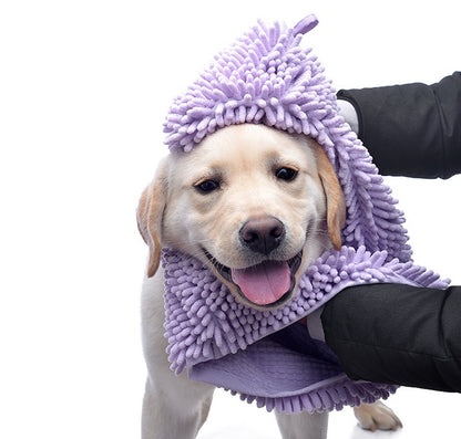 K & S | Ultra Saugfähiges Haustierhandtuch aus Chenille - Weiches & Waschbares Trockentuch für Hunde & Katzen