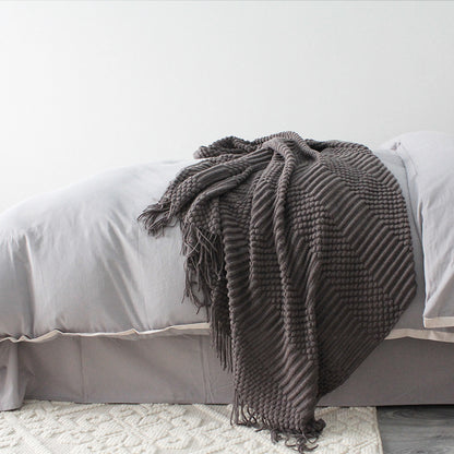 K & S | Kuscheldecke aus Weicher Polyesterfaser 127x170cm - Flauschige & Waschbare Sofadecke für Zuhause