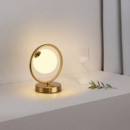 K & S | Designer Tischlampe – Moderne Glaslampe mit Touchfunktion & warmem LED-Licht für Schlafzimmer & Wohnzimmer