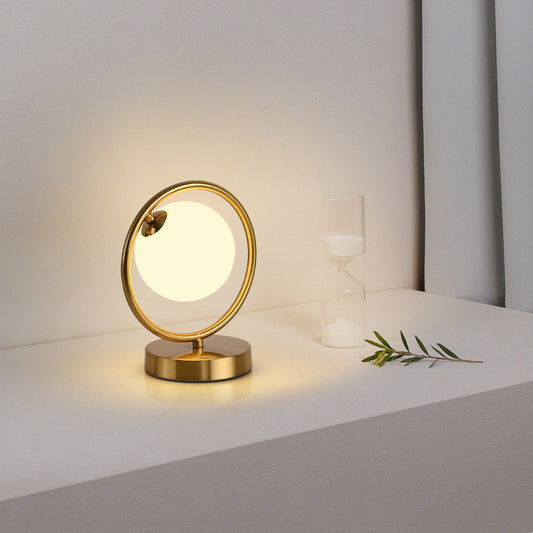 K & S | Designer Tischlampe – Moderne Glaslampe mit Touchfunktion & warmem LED-Licht für Schlafzimmer & Wohnzimmer