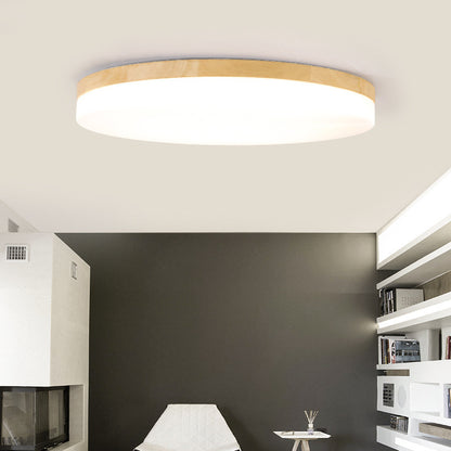 K & S | LED Deckenleuchte – Japanisch minimalistische Deckenlampe aus Holz für Schlafzimmer & Wohnzimmer