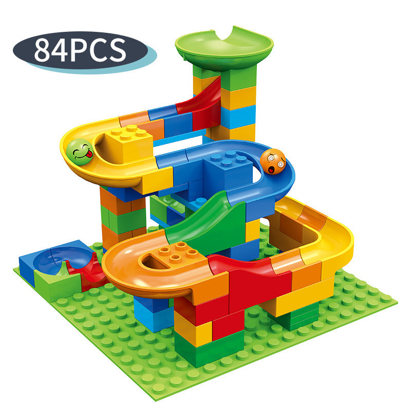 K & S | Große Kugelbahn Bausteine Set - Kreatives Lernspielzeug & Konstruktionsspiel für Kinder
