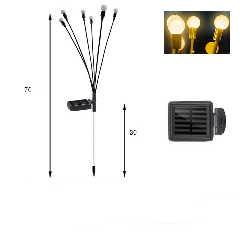 K & S | Solar Gartenleuchten – Schwingende LED-Glühwürmchen für stimmungsvolle Außenbeleuchtung