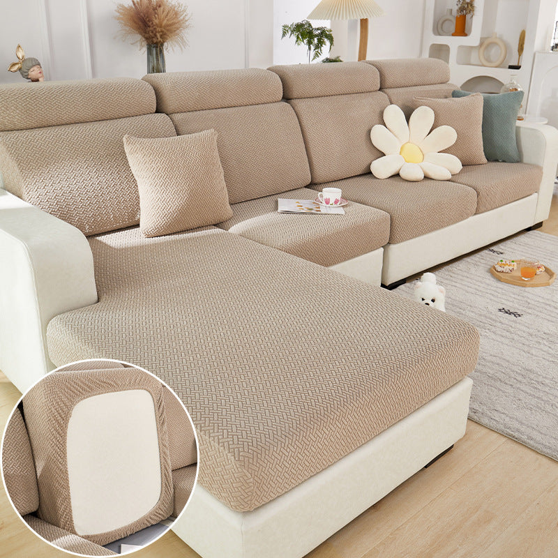 K & S | Sofaüberwurf Elastisch Universell – Waschbarer Stretch Sofabezug für Alle Jahreszeiten