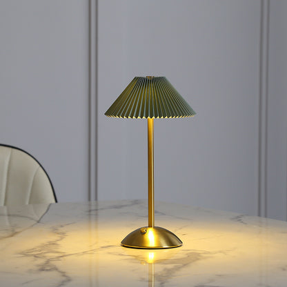K & S | Designer Tischlampe – Elegante LED Pilzlampe aus Metall für Schlafzimmer & Wohnzimmer