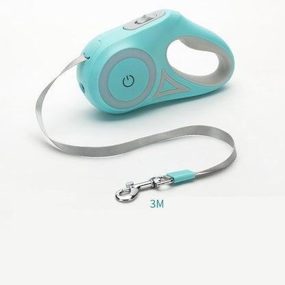 K & S | Automatische Flexi-Leine mit Halsband - Verstellbare Hundeleine für Hunde & Katzen