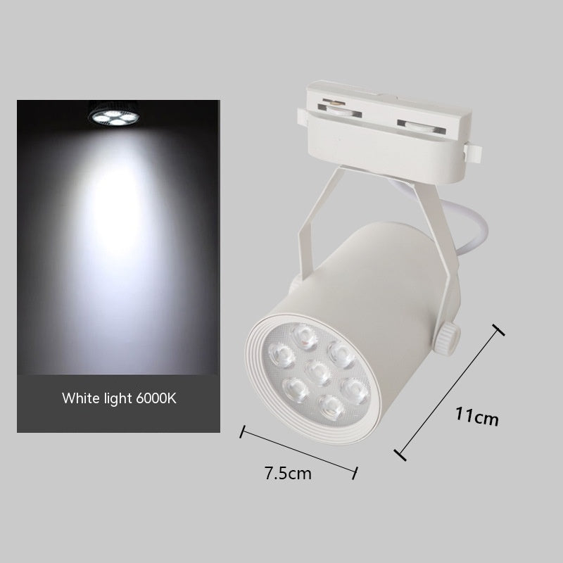 K & S | LED Schienenstrahler – Moderne 7W/12W/18W Strahlerlampe für Schienensystem, Laden & Wohnzimmer