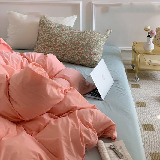 K & S | Reines Baumwoll-Bettwäsche Set im Landhausstil, hautfreundlich & atmungsaktiv für erholsamen Schlaf