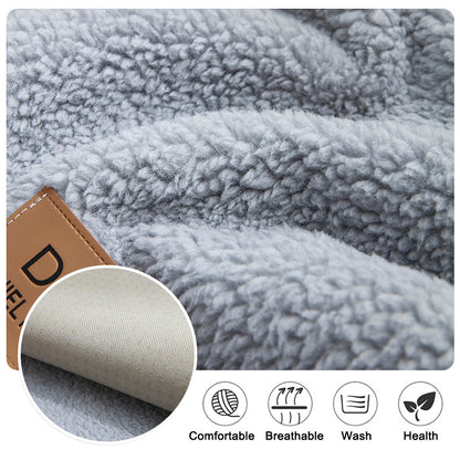 K & S | Sofaüberwurf Lammwolle Winter – Dicke Weiche & Rutschfeste Couchdecke