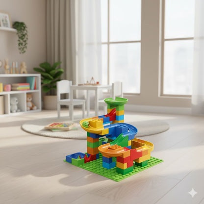 Große Kugelbahn Bausteine XXL | Kreatives Lernspielzeug