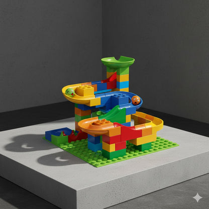 Große Kugelbahn Bausteine XXL | Kreatives Lernspielzeug