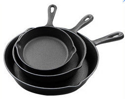 K & S | Gusseisen Steakpfannen Set 3-teilig – Langlebig & Induktion geeignet