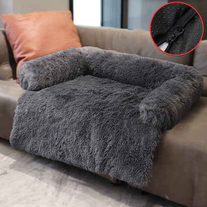 K & S | Waschbares Haustierbett mit Abnehmbarem Bezug - Weiche Matte & Sofa-, Auto- & Bodenschutz für Hunde & Katzen