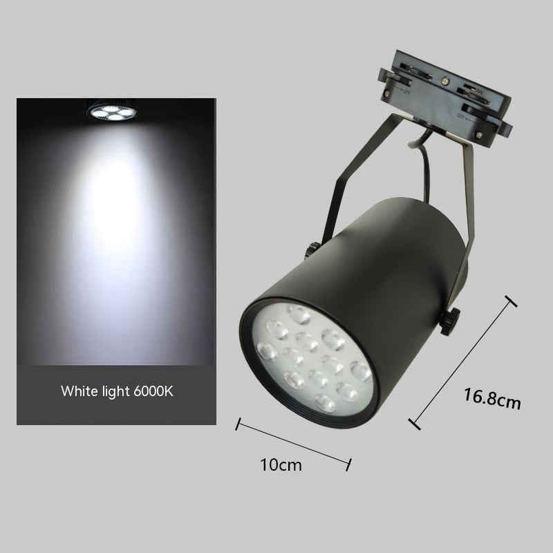 K & S | LED Schienenstrahler – Moderne 7W/12W/18W Strahlerlampe für Schienensystem, Laden & Wohnzimmer