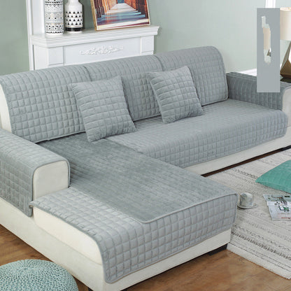 K & S | Sofabezug Flauschig & Rutschfest – Weicher Waschbarer Sofaüberwurf für Couch Schutz