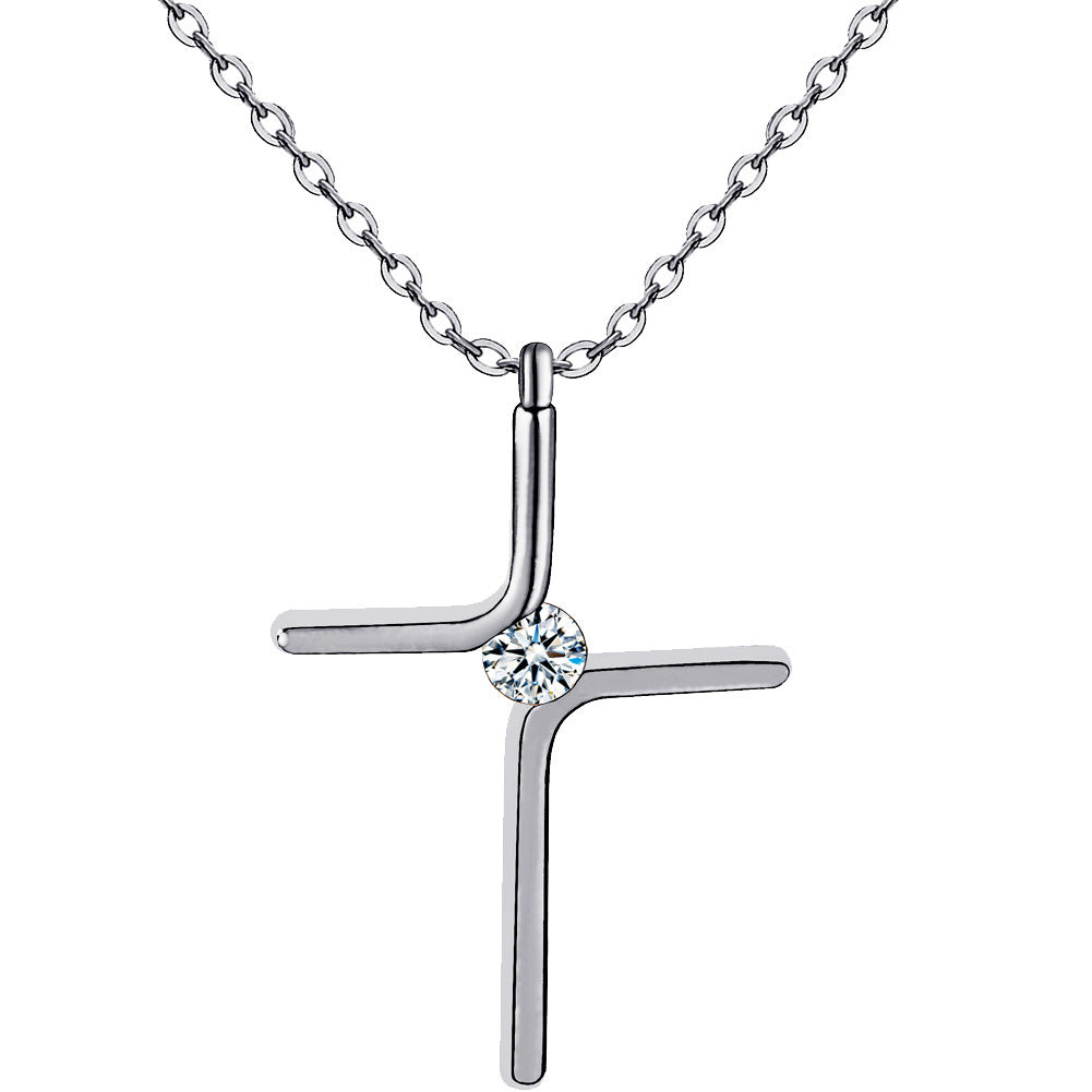 K & S | Kreuz Anhänger Halskette Titanstahl Vergoldet – Robuster & Eleganter Schmuck für Damen & Herren