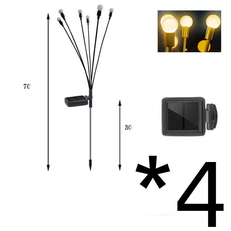 K & S | Solar Gartenleuchten – Schwingende LED-Glühwürmchen für stimmungsvolle Außenbeleuchtung