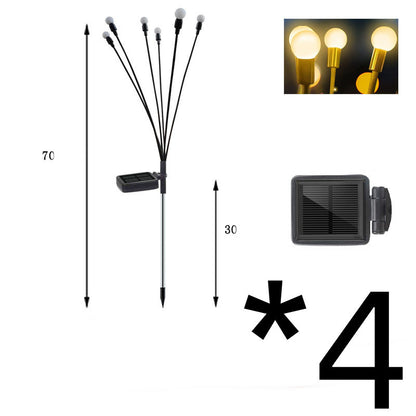 K & S | Solar Gartenleuchten – Schwingende LED-Glühwürmchen für stimmungsvolle Außenbeleuchtung