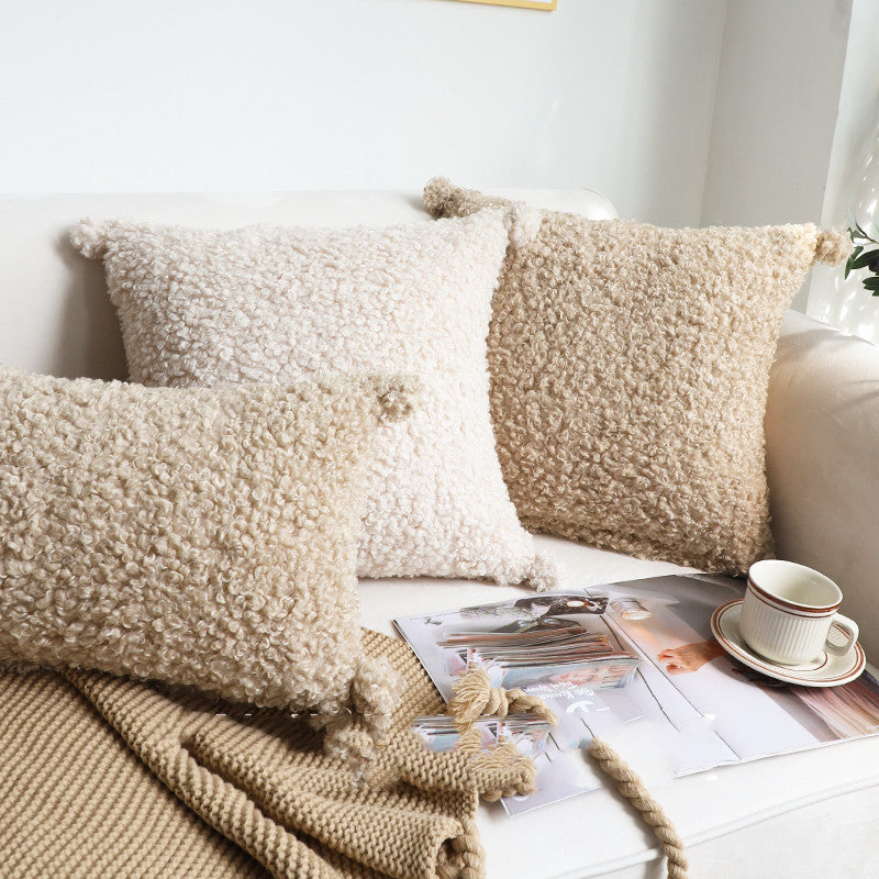 K & S | Kuscheliges Plüschkissen – Weiches Dekokissen für Sofa & Wohnzimmer