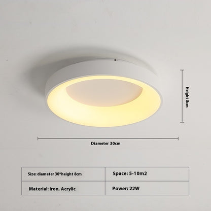 K & S | LED Deckenleuchte – Moderne minimalistische Deckenlampe für Schlafzimmer, Wohnzimmer & Büro