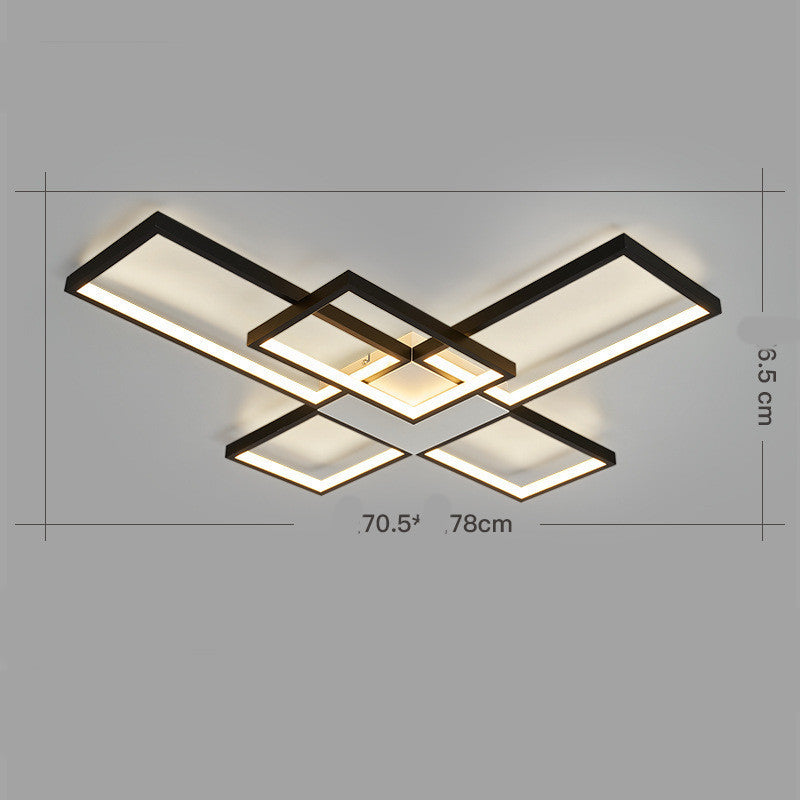 K & S | LED Deckenleuchte – Moderne geometrische Deckenlampe in Warmweiß für Wohnzimmer & Schlafzimmer