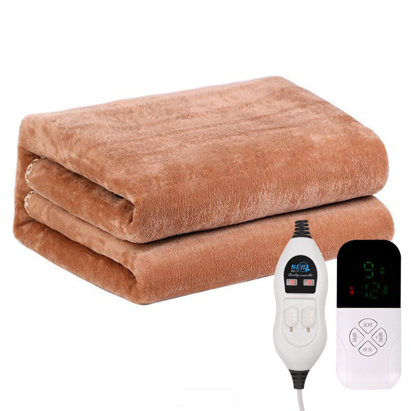 K & S | Elektrische Flanell-Heizdecke mit 9-Stufen-Thermostat - Kuschelige & Waschbare Wärmedecke für Zuhause