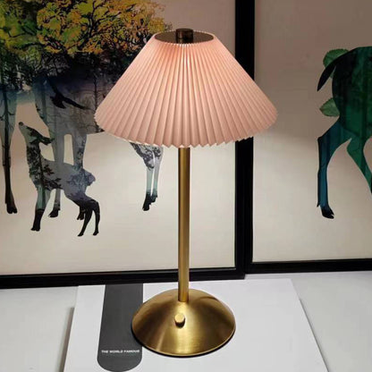 K & S | Designer Tischlampe – Elegante LED Pilzlampe aus Metall für Schlafzimmer & Wohnzimmer