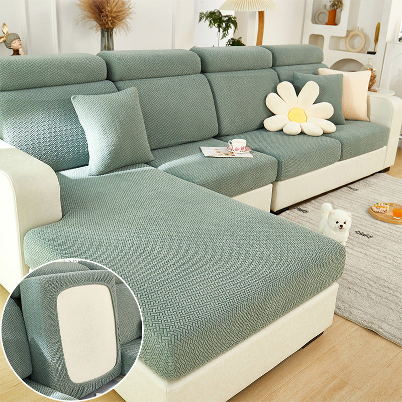 K & S | Sofaüberwurf Elastisch Universell – Waschbarer Stretch Sofabezug für Alle Jahreszeiten