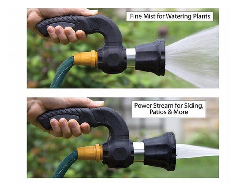 K & S | Hochleistungs-Spritzdüse mit einstellbarem Wasserstrahl - Perfekt für Garten, Auto & Reinigung