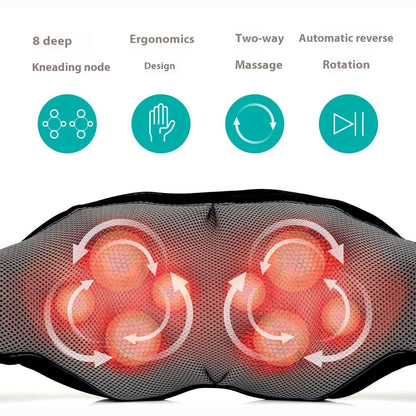 K & S | Nackenmassagegerät Schulter Elektrisch – Mit Knet- & Klopfmassage für Entspannung