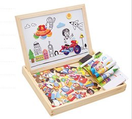 K & S | Magnetisches Holzpuzzle Kinder – Lernspielzeug mit Tieren & Zirkusmotiven