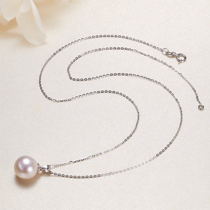 K & S | Damen Halskette 925 Silber mit Süßwasserperle – Eleganter & Zeitloser Schmuck