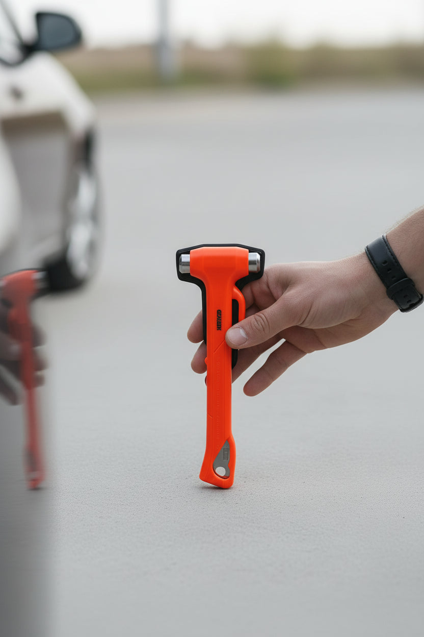 Auto Notfallhammer Premium | Gurtschneider & Fensterbrecher - Generated Image 12