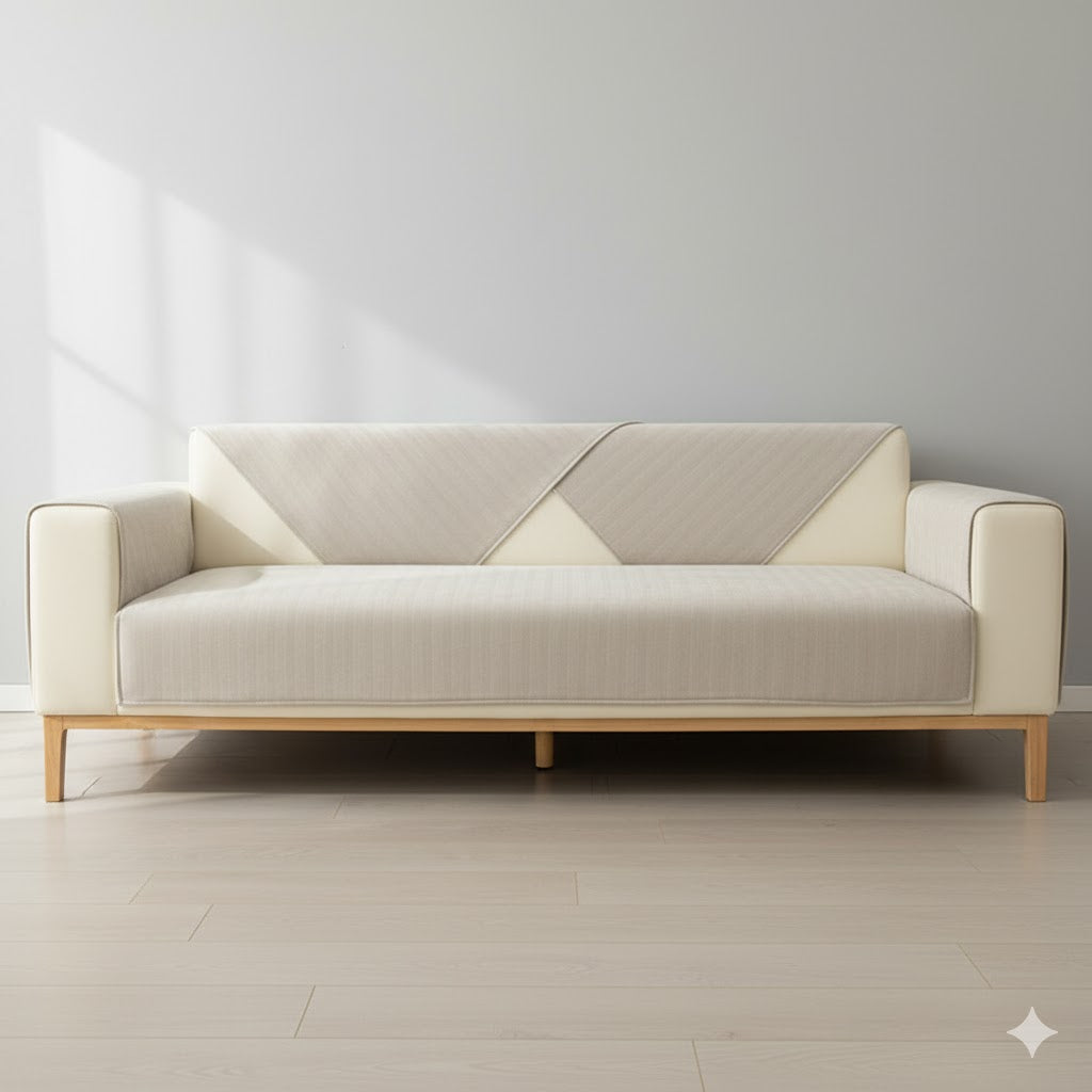 Premium Sofa-Schoner Chenille | Waschbar & Rutschfest