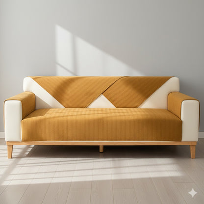 Premium Sofa-Schoner Chenille | Waschbar & Rutschfest