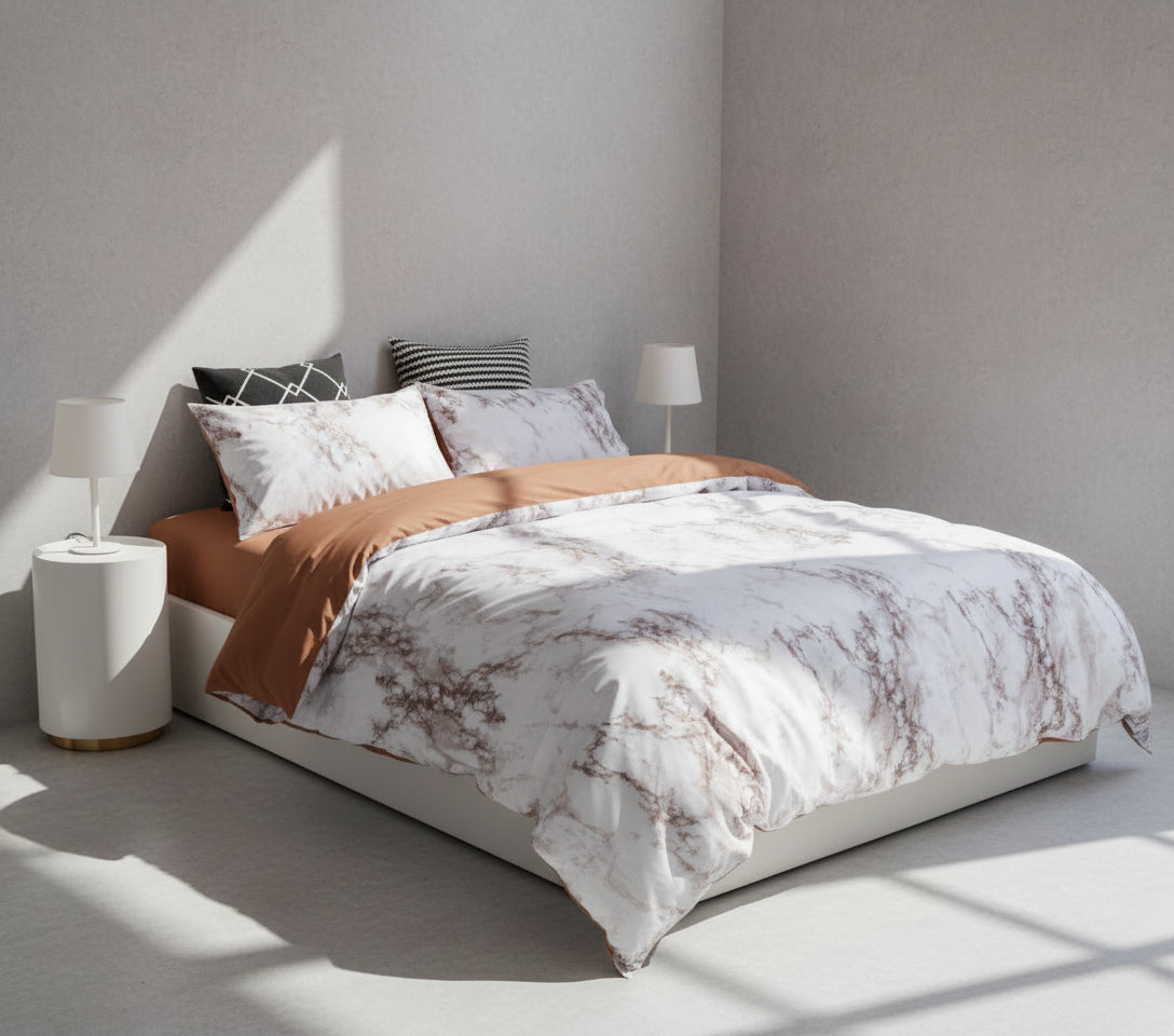 Elegante Bettwäsche Set 4-teilig | Marmor Design - Generated Image 13