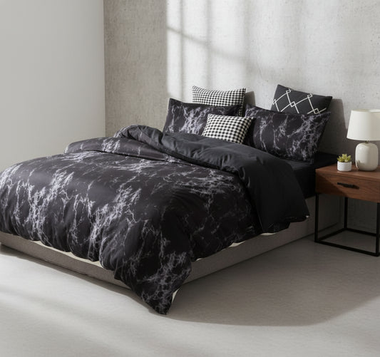 Elegante Bettwäsche Set 4-teilig | Marmor Design - Generated Image 1