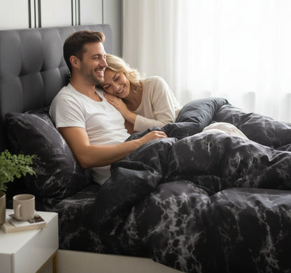 Elegante Bettwäsche Set 4-teilig | Marmor Design - Generated Image 5