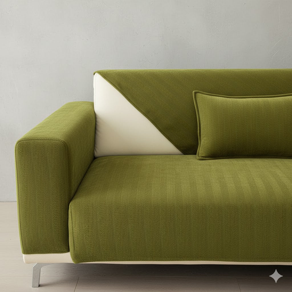 Premium Sofa-Schoner Chenille | Waschbar & Rutschfest