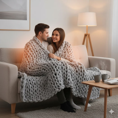 Chunky Knit Chenille Decke | Weich & Kuschelig