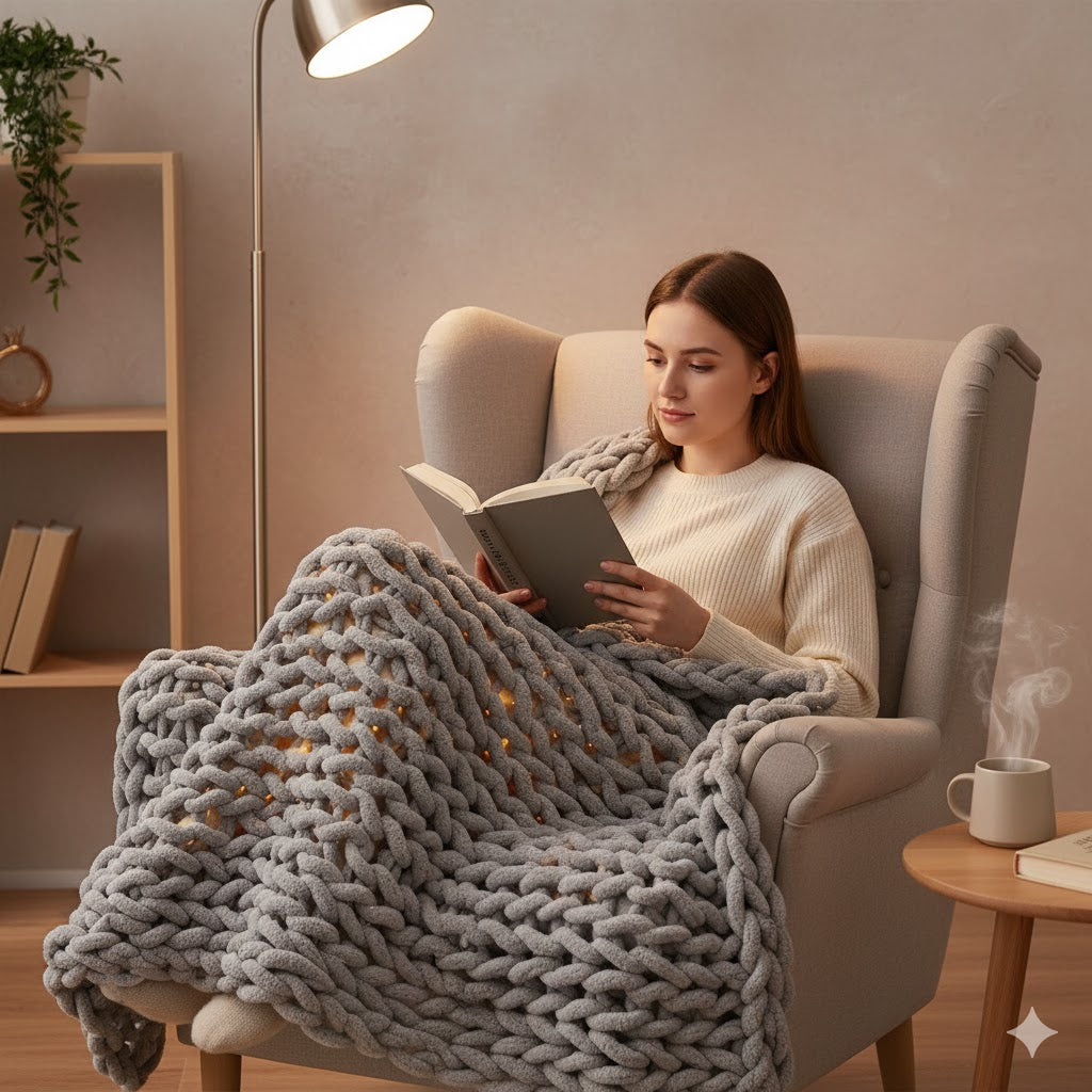 Chunky Knit Chenille Decke | Weich & Kuschelig