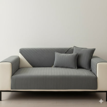 Premium Sofa-Schoner Chenille | Waschbar & Rutschfest