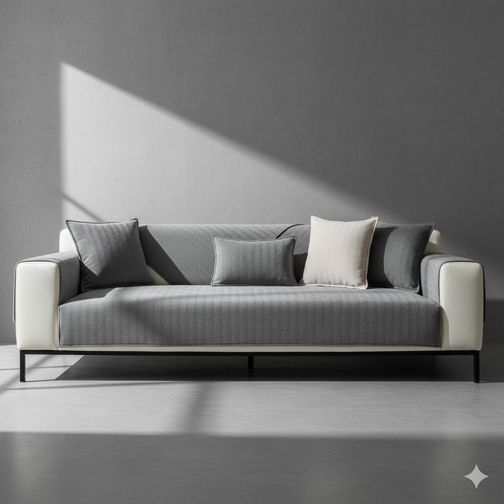 Premium Sofa-Schoner Chenille | Waschbar & Rutschfest