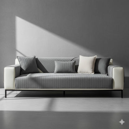 Premium Sofa-Schoner Chenille | Waschbar & Rutschfest