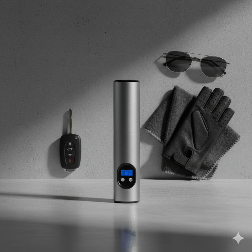 Kabelloser Akku-Kompressor für Auto/Fahrrad | Digital & Schnell - Generated Image 4